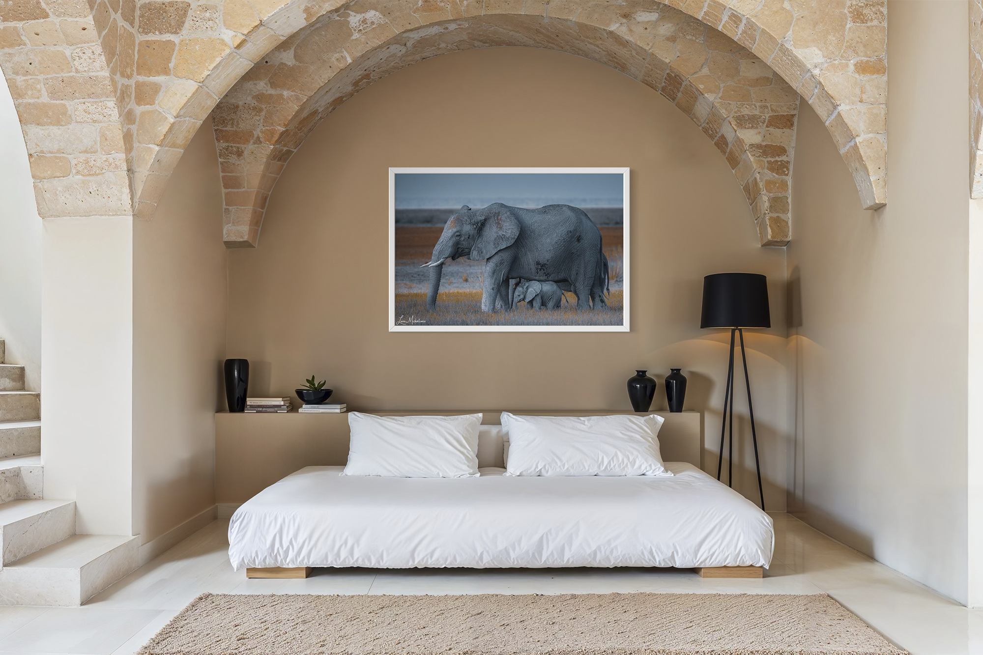 Amboseli Elephants White