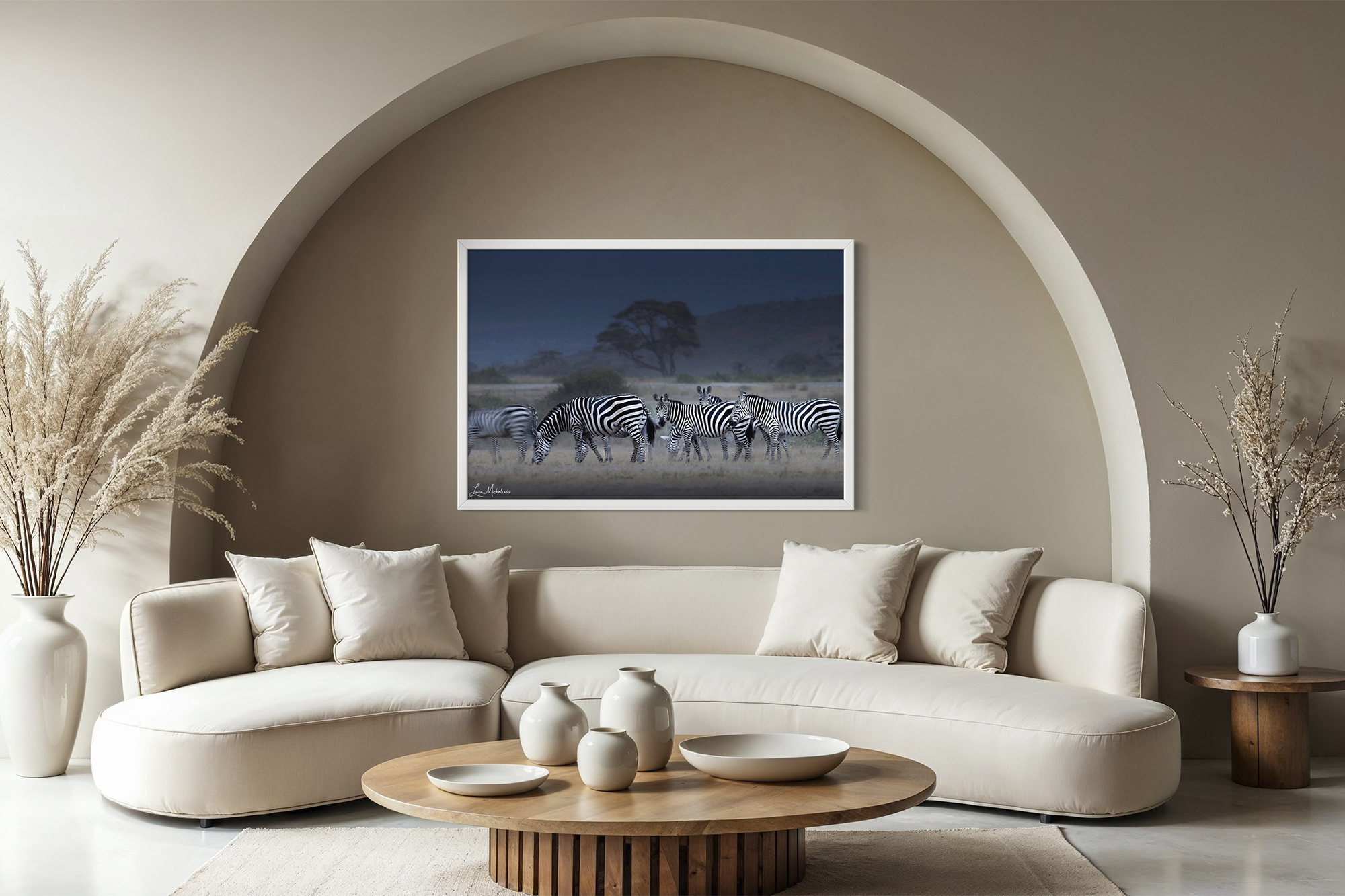 Blue Zebras In Amboseli White